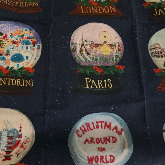 Anthropologie Holiday in the city around the world tea towel - Picture 5 of 9